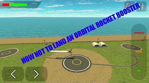 How not to land an orbital rocket booster