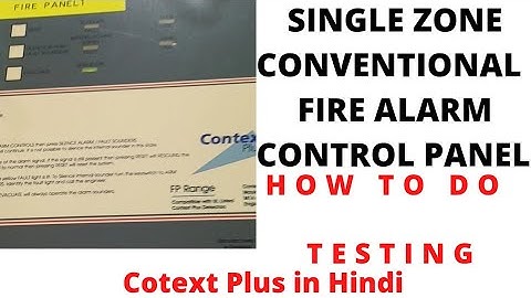 SINGLE ZONE FIRE ALARM PANEL #firealarm #firealarmsystem #technology || CONTEXT PLUS FIREALARMPANEL