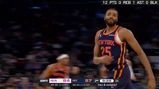 Mikal Bridges Vs Miami Heat 28 Pts - 1 Reb - 3 Ast - 1 Stl 03-17-2025 Highlights
