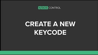 Create a New Keycode