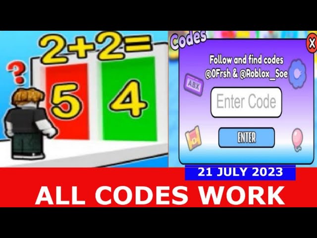 Math Wall Simulator Codes - Roblox December 2023 