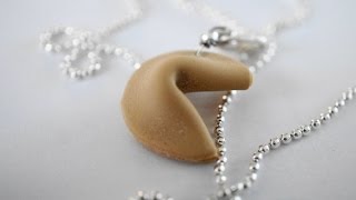 Fortune Cookie Tutorial,  Miniature Food Tutorial, Polymer Clay Tutorial