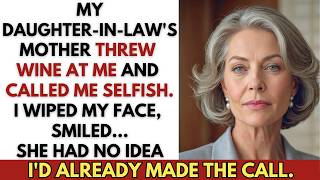 My Daughter-in-Law’s Mother Called Me Selfish and Threw Wine at Me—She Had No Idea I’d Already...