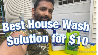 Best House Wash Solution | Soft Wash And Power Washer Solution for Vinyl Sidings No Scrub Cleaning