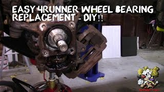 Toyota 4Runner Wheel Bearing Replacement  DIY EASY