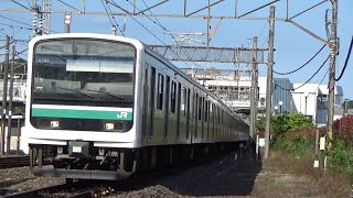 【爆音ジョイント音】E501系K703編成（584M　水戸行き）泉ー植田を通過