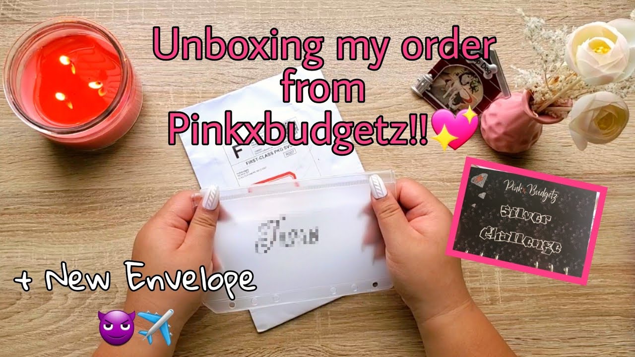 Unboxing PinkxBudgetz New Scratch-off Savings Challenge 💖 + Awesome News ✈
