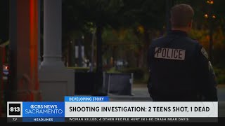 2 teens shot, 1 dead near Stockton Waterfromt