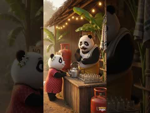 டீ இல்லனா நாள் ஸ்டார்ட் ஆகாதா? 🐼☕ | Funny Panda Tea Story | #shorts  #animationstory #panda