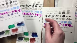 Watercolor paper tests- cheap to expensive