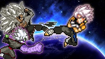 Goku Black SSJ5 OP(New) & Fused Zamasu OP(All Form) VS Gogetto MUI OP in Jump Force Mugen