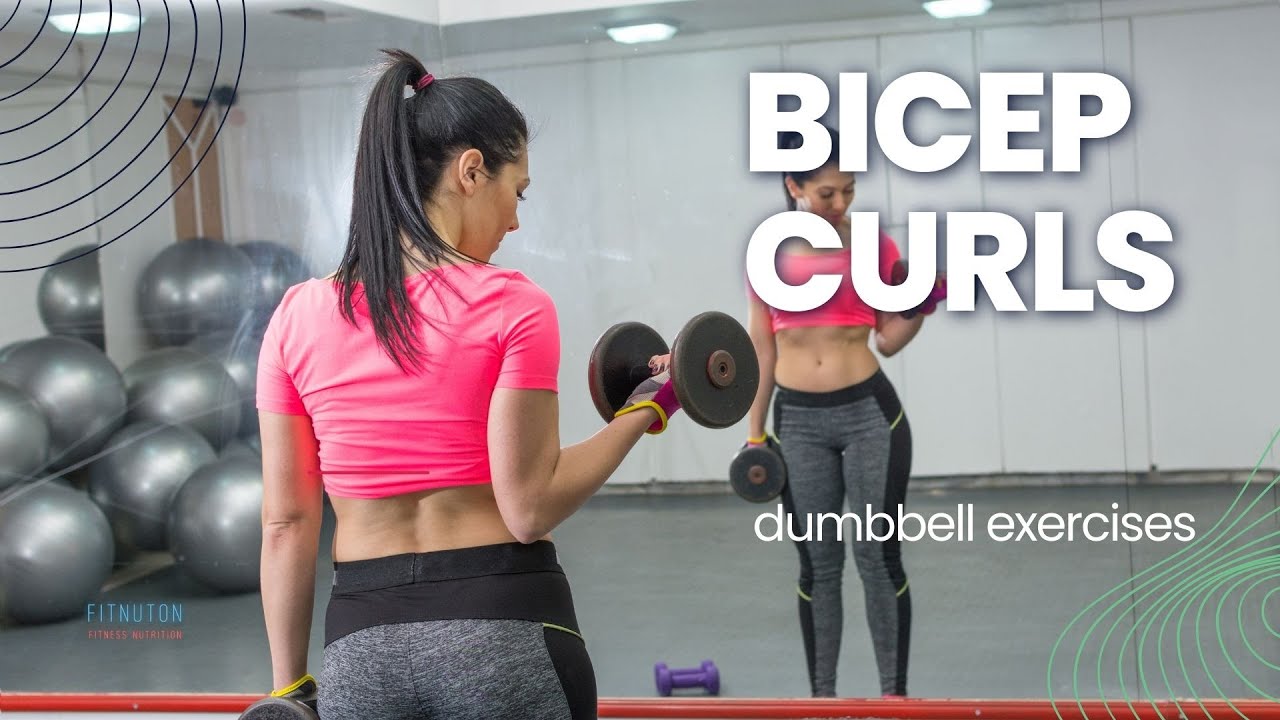 Bicep Curls Strength Workout for Beginners Dumbbell Exercises YouTube