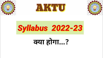 Aktu syllabus 2022-23 || Aktu downloads syllabus 2022-23||