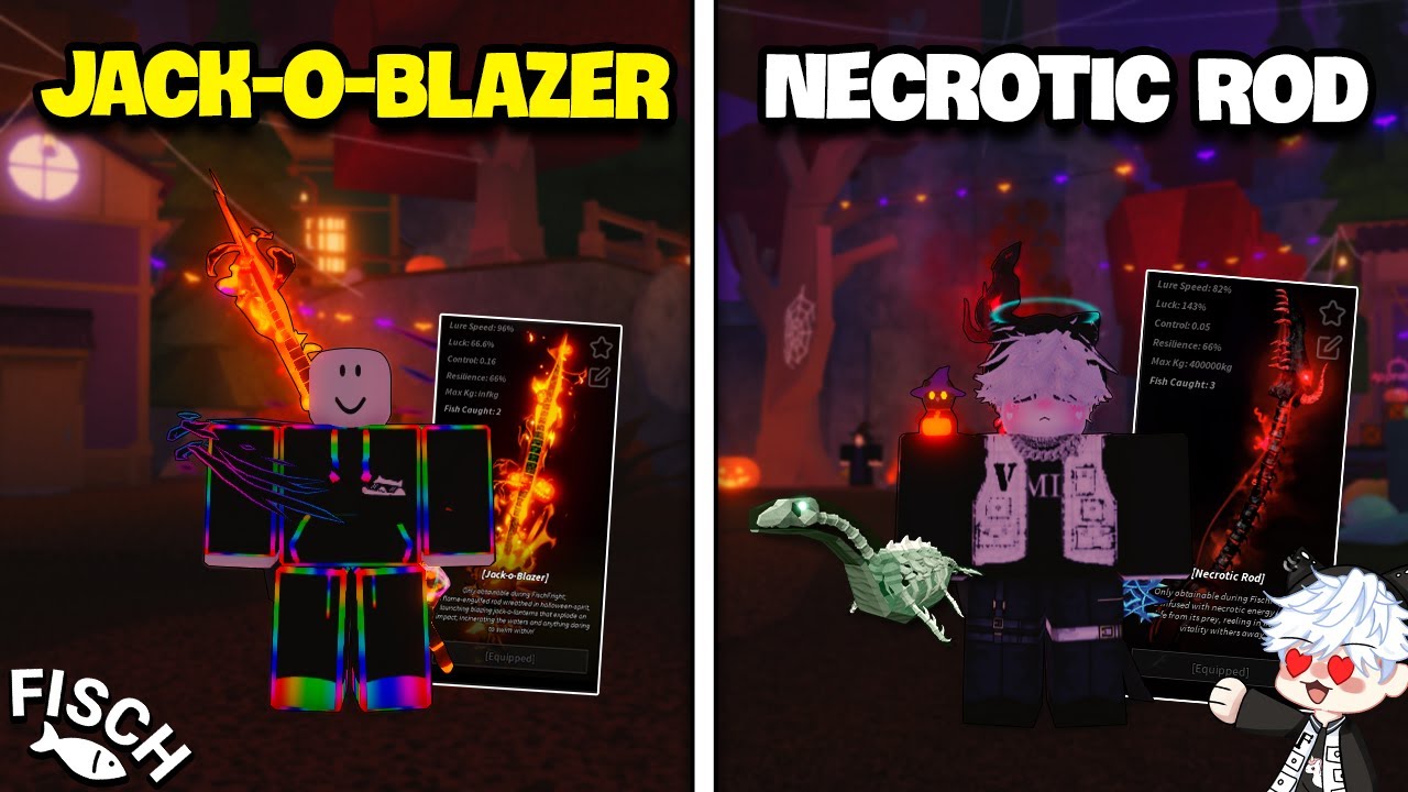 Hướng Dẫn Cách Lấy Jack-O-Blazer Và Necrotic Rod Trong Fisch