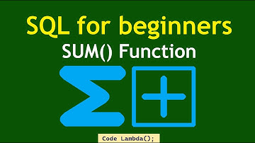 SQL for beginners - SUM() Function (2023)