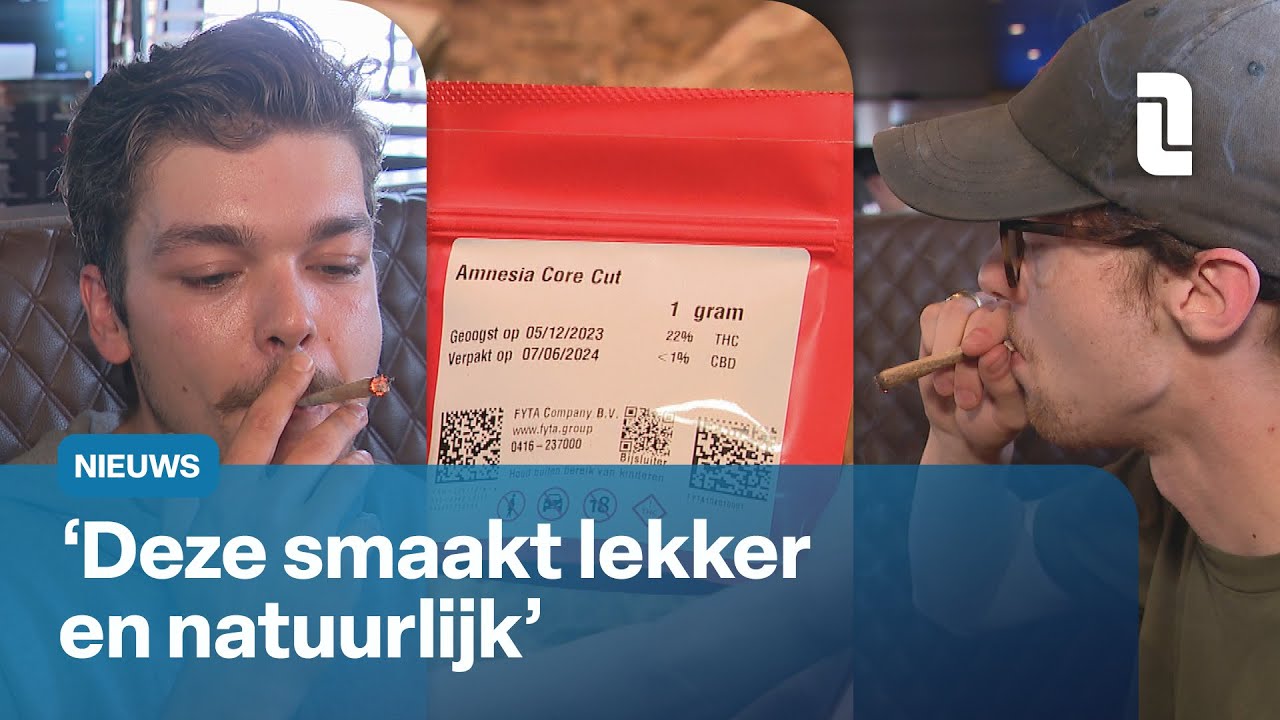 Eerste legale wiet wordt gerookt in Limburg: 'Deze smaakt heerlijk' 😌 | L1 Nieuws