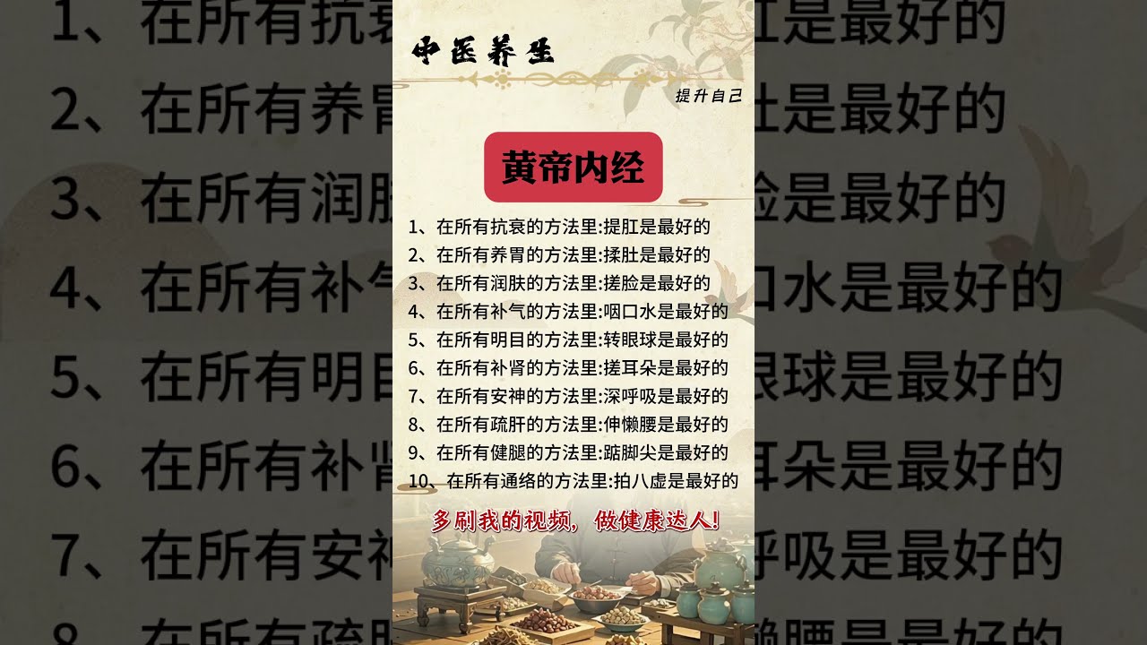 Traditional Chinese Medicine Health Preservation Tips Let S Get Moving Together Tradition