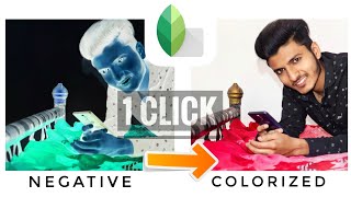 Snapseed : get NEGATIVE to COLOR photo at 1 Click😱 screenshot 1