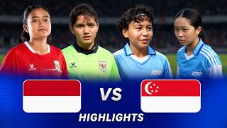 Highlights | Indonesia Putri Nusantara U-16 ๐ฎ๐ฉ 0-2 ๐ธ๐ฌ Singapore U-16 | Srikandi Merdeka Cup 2026