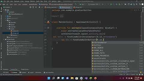 Chronometer android studio | How to Make a Chronometer in Android | Kotlin Android Studio