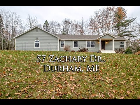 57 Zachary Dr., Durham, ME home video tour