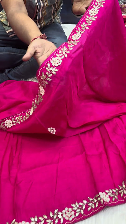 Pure upada sarees with handwork