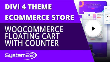 Divi 4 Ecommerce Add A Woocommerce Floating Cart Icon With Counter