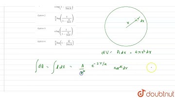 Charge is distributed within a sphere of radius R with a volume chargedensity p(r)=(A)/(r^(2))e^...