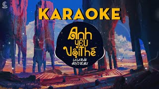 (KARAOKE) Anh Yêu Vội Thế Remix | Lala Trần (Huy D Remix)