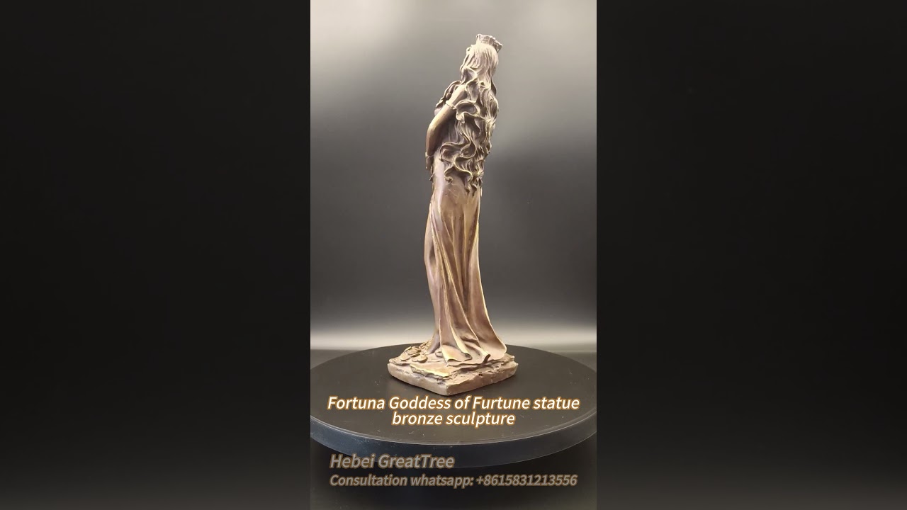 Fortuna Goddess of Furtune statue bronze sculpture