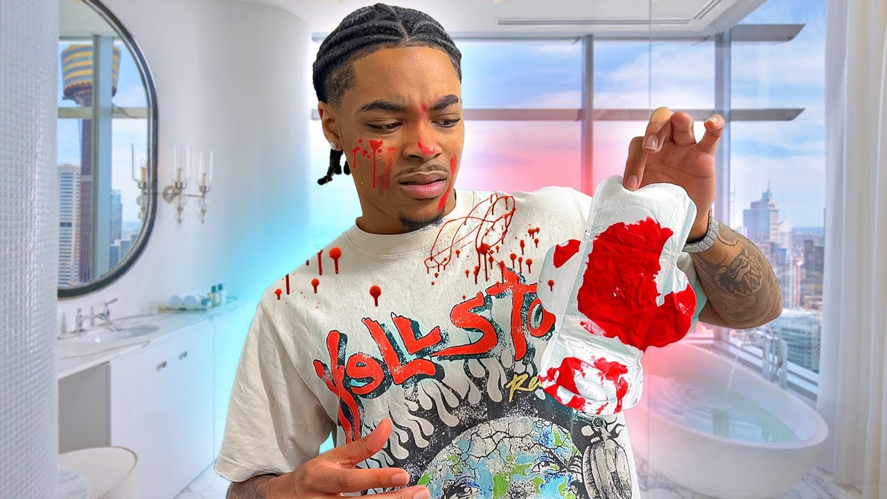 Putting PERIOD 🩸On My BOYFRIENDS Face *bad idea*