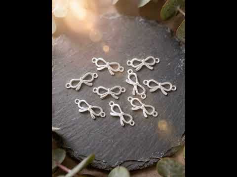 Bobby Bow Sterling Silver Connector Bracelet Charm