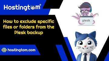 How to exclude specific files or folders from the Plesk backup - Hostingtom