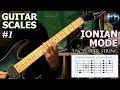 Modes For Guitar #1 | IONIAN MODE | MAJOR SCALE | Three Notes Per String Scale | WITH TAB