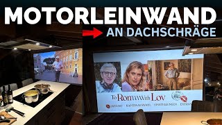 Dachschräge & Beamer-Leinwand? Wohnzimmer-Kino live im Einsatz!