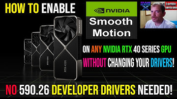 How To Enable Smooth Motion On ANY NVIDIA RTX 40 SERIES GPU Without Changing Drivers!  VERY EASY!