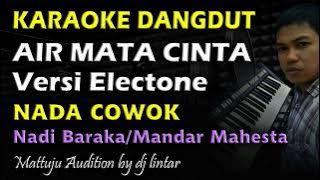 Karaoke Dangdut Air Mata Cinta || Nada Cowok