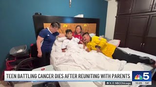 Chicago teen fighting cancer dies after reuniting with parents