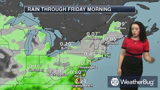 Tuesday's North Eastern Regional Weather Outlook for Aug 29, 2017