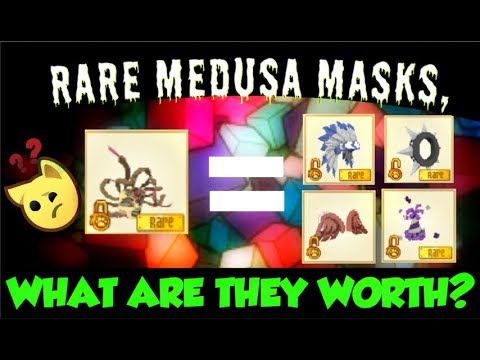 What Are Rare Medusa Masks REALLY worth? ll Animal Jam Trading ll These are a scam