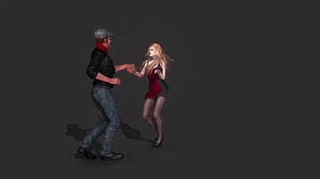 SALSA DANCE TEST 1, CMU MOCAP DATA in i Clone
