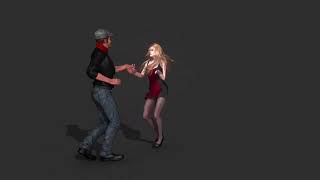 SALSA DANCE TEST 1, CMU MOCAP DATA in i Clone