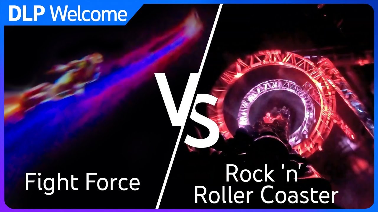 [4K] Fight Force VS Rock 'n' Roller Coaster - Disneyland Paris