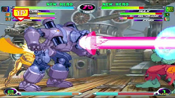 Marvel vs. Capcom 2 - Storm, Sentinel, Captain Commando vs. Iceman, Doctor Doom, Hulk