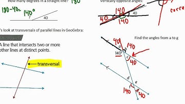 Mr Joyce Exploring Parallel Lines - Foundations of Math 11
