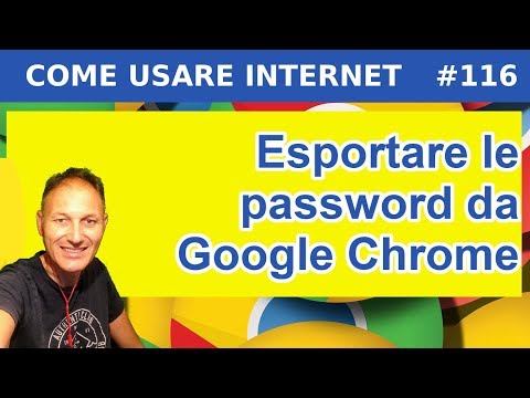 Video: Come Esportare Le Password