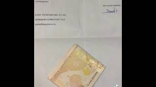 مواطن تركي في انطاليا يرسل 50 ليرة تركية مرفقة برسالة إلى شركة 