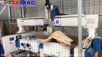 Máy cnc 4d 1 trục cắt ván ép cong làm tựa ghế sofa