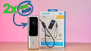 It Charges Everything Anker Laptop Power Bank 25K, 165W, Built-In And Retractable Cables