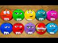 Satisfying Video | Radiant Skittles and Tasty M&amp;M'S Candy ASMR Unpacking From 10 Funny Containers